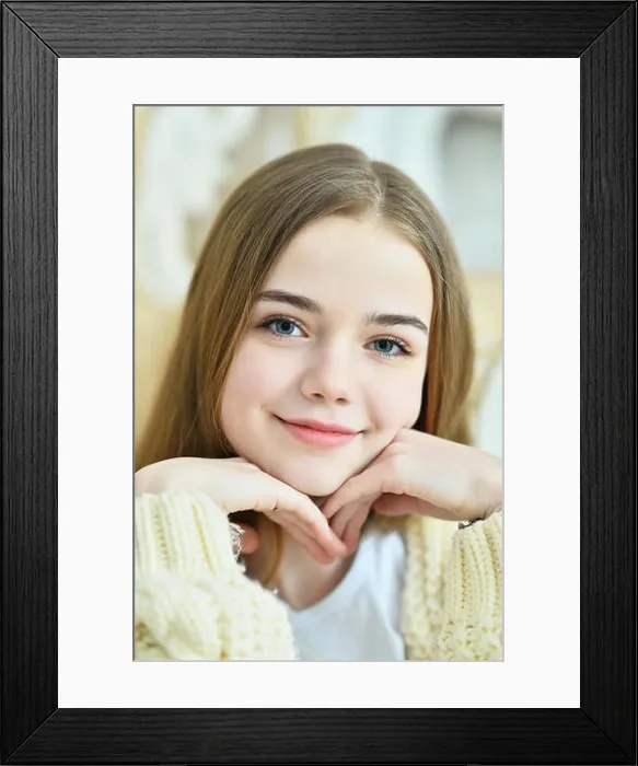 Framed Print : Close up portrait of beautiful teen girl Framed Print : Close up portrait of beautiful teen girl