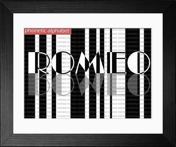 Framed Print : R (romeo) wallpaper background phonetic alphabet design for decoration Framed Print : R (romeo) wallpaper background phonetic alphabet design for decoration