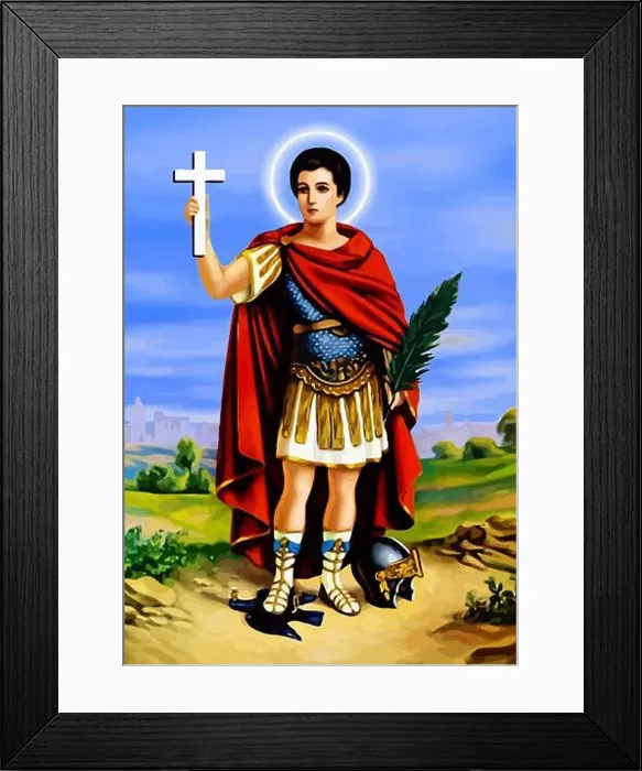 Framed Print : st expeditus legend warrior speedy cases illustration holy saint Framed Print : st expeditus legend warrior speedy cases illustration holy saint