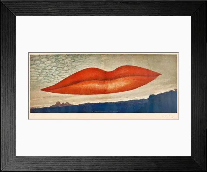 Framed Print : A l'heure de l'observatoire - les amoureux. Museum: © Man Ray Trust Framed Print : A l'heure de l'observatoire - les amoureux. Museum: © Man Ray Trust