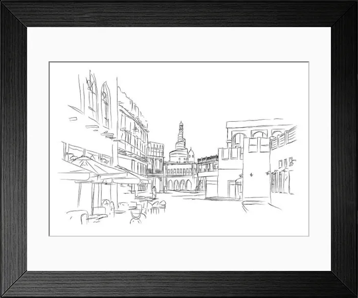 Framed Print : historical landmarks in Qatar Framed Print : historical landmarks in Qatar