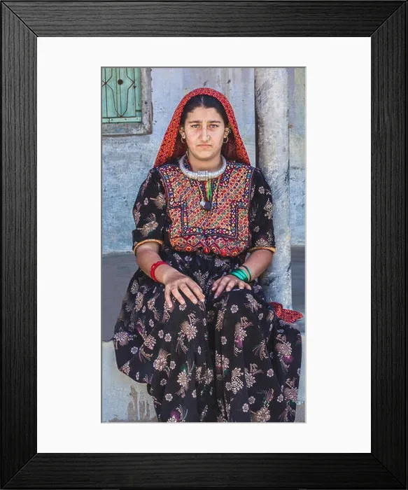 Framed Print : Indian Jat Woman Framed Print : Indian Jat Woman