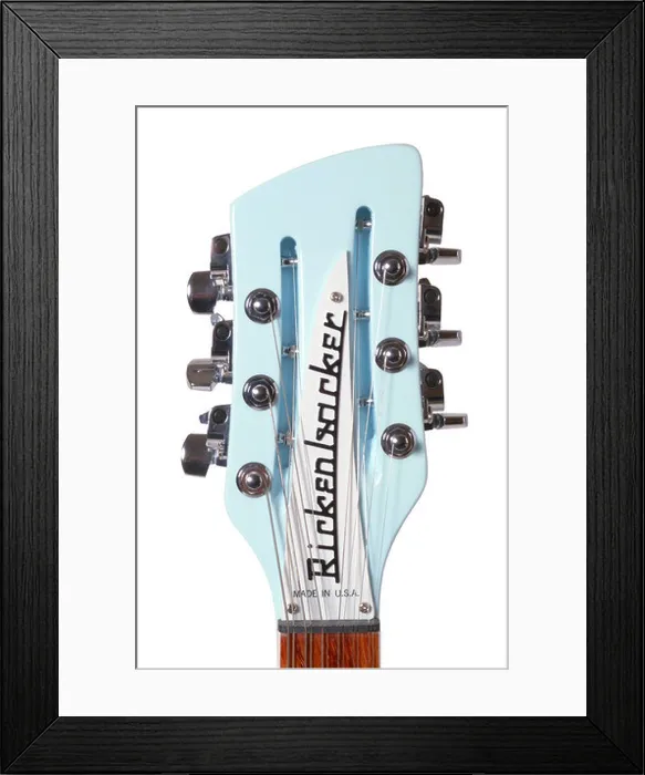 Framed Print : rickenbacker Electric Guitar head stock logo name cut out on white background studio cutout cut out white background Framed Print : rickenbacker Electric Guitar head stock logo name cut out on white background studio cutout cut out white background