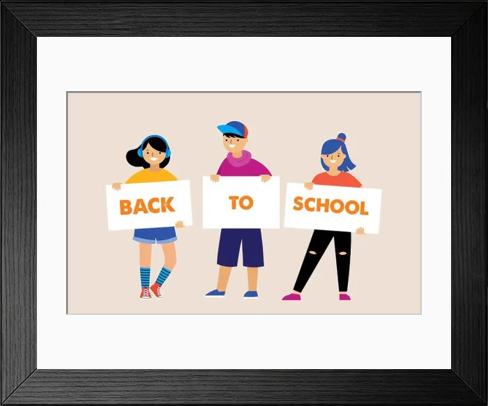 Framed Print : Back to school background Framed Print : Back to school background