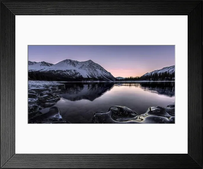 Framed Print : Sunset at a lake in Yukon territory, Canada Framed Print : Sunset at a lake in Yukon territory, Canada