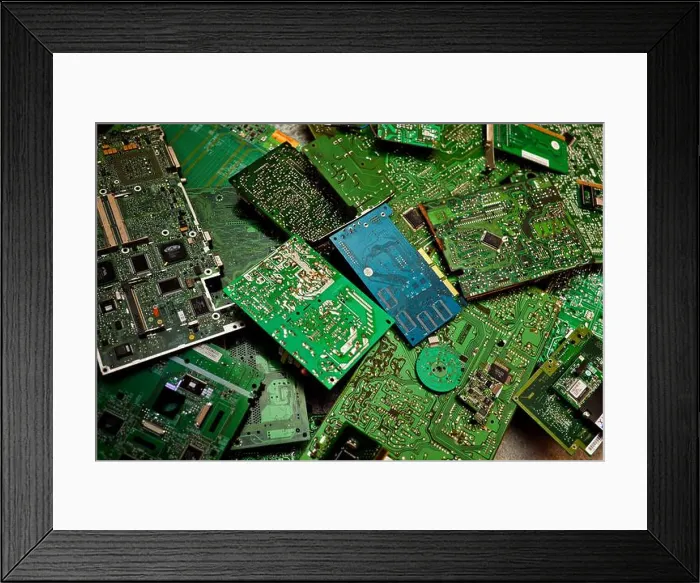 Framed Print : pcb, electronic scrap, pcbs, electronic scraps, obsolete Framed Print : pcb, electronic scrap, pcbs, electronic scraps, obsolete