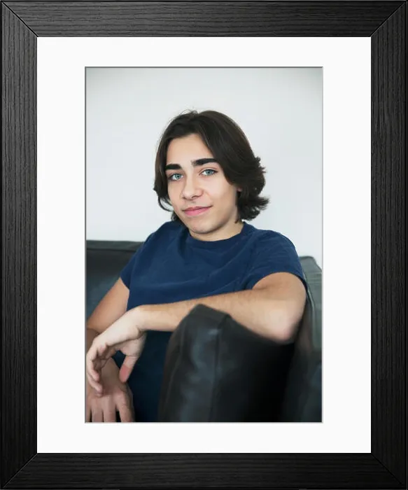 Framed Print : Portrait of teenage boy Framed Print : Portrait of teenage boy