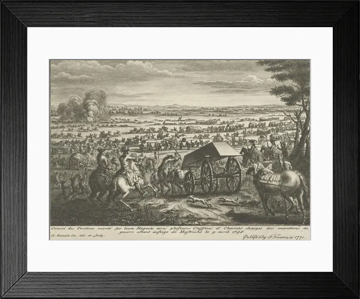 Framed Print : French army transport to Maastricht Framed Print : French army transport to Maastricht