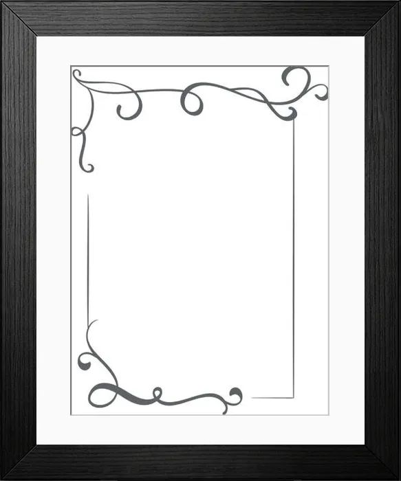 Framed Print : Vintage vector decorative hand drawn frame and borders. Design illustration for book, greeting card, wedding, print Framed Print : Vintage vector decorative hand drawn frame and borders. Design illustration for book, greeting card, wedding, print