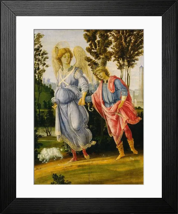 Framed Print : Tobias and Archangel Raphael 1482 by Filippino Lippi Framed Print : Tobias and Archangel Raphael 1482 by Filippino Lippi