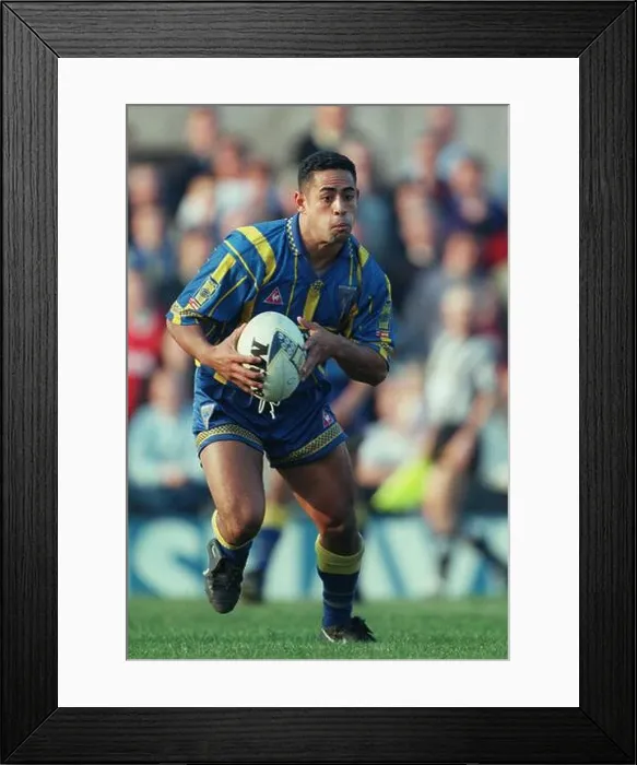 Framed Print : WILLIE SWANN WARRINGTON WOLVES RLFC 10 March 1997 Framed Print : WILLIE SWANN WARRINGTON WOLVES RLFC 10 March 1997