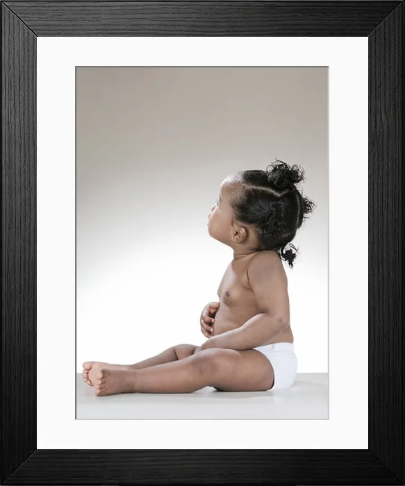 Framed Print : Portrait of a baby girl Framed Print : Portrait of a baby girl