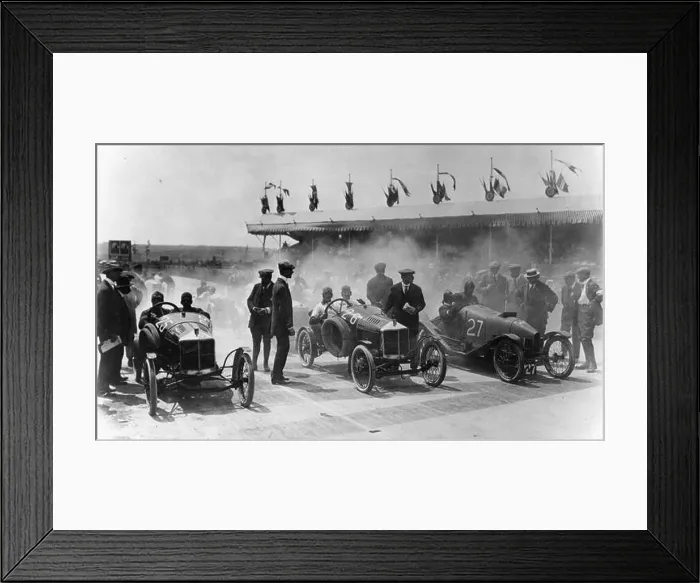 Framed Print : The starting line at the Grand Prix de L'ACF des Cyclecars, Amiens, France, 1913 Framed Print : The starting line at the Grand Prix de L'ACF des Cyclecars, Amiens, France, 1913
