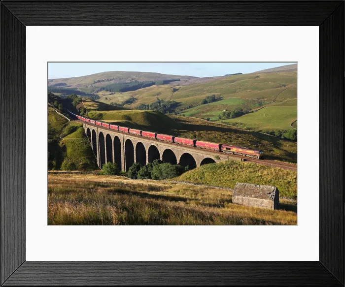 Framed Print : 66088 heads a northbound Coal train over Arten Gill on 31.8.13 Framed Print : 66088 heads a northbound Coal train over Arten Gill on 31.8.13