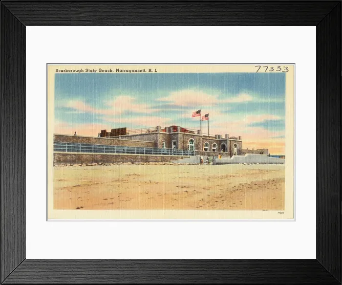 Framed Print : Scarborough State Beach in Narragansett Framed Print : Scarborough State Beach in Narragansett