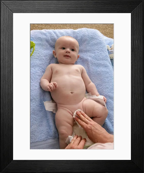 Framed Print : INFANT HYGIENE Framed Print : INFANT HYGIENE