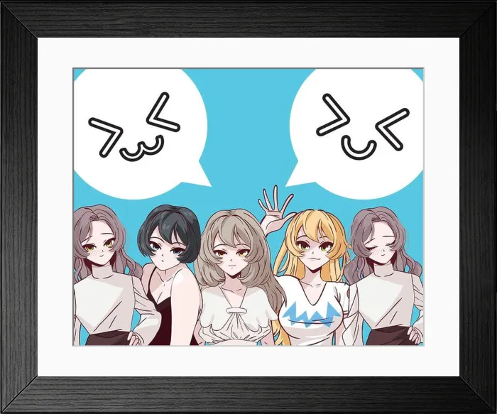 Framed Print : women group anime Framed Print : women group anime