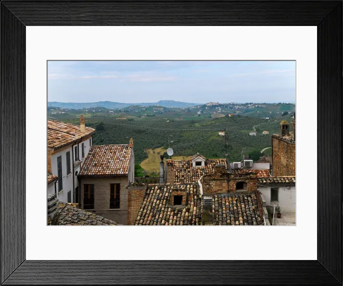 Framed Print : The hill town of Loreto Aprutino, Abruzzo region, Italy Framed Print : The hill town of Loreto Aprutino, Abruzzo region, Italy