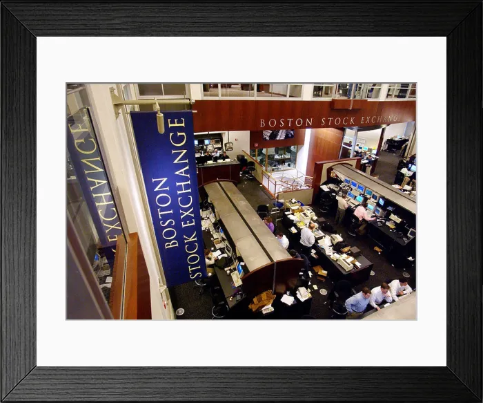 Framed Print : The Boston Stock Exchange Framed Print : The Boston Stock Exchange