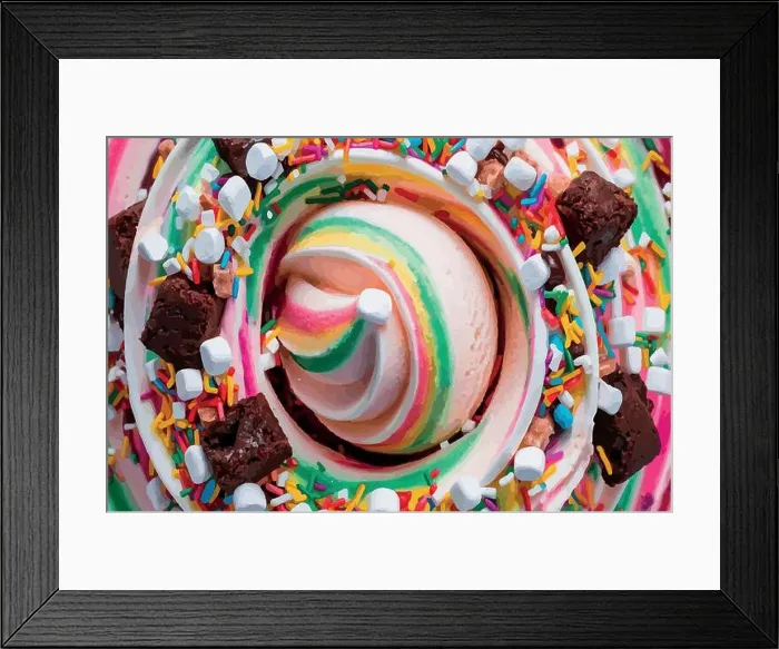 Framed Print : Indulge in a McFlurry- The Ultimate Dessert Blend of Ice Cream and Candy Framed Print : Indulge in a McFlurry- The Ultimate Dessert Blend of Ice Cream and Candy