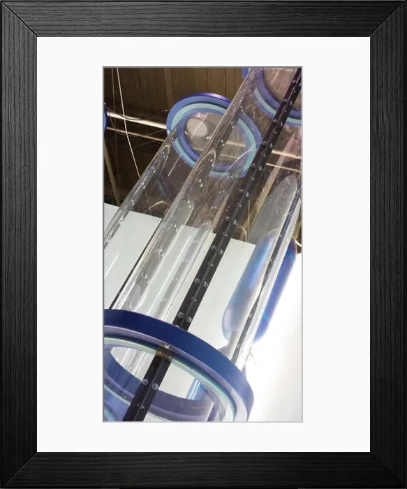 Framed Print : tele-transportation tubes
