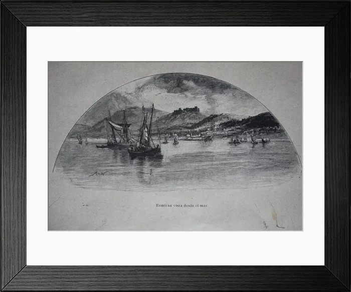 Framed Print : Turkey. Izmir (Smyrna). Engraving, 19th century Framed Print : Turkey. Izmir (Smyrna). Engraving, 19th century