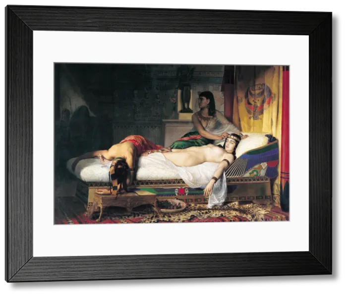 Framed Print : Mort de Cléopâtre is a painting by Jean-André Rixens Framed Print : Mort de Cléopâtre is a painting by Jean-André Rixens