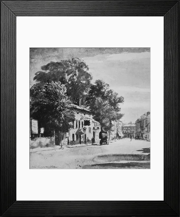 Framed Print : The Rose and Crown Pub on the High Street Framed Print : The Rose and Crown Pub on the High Street