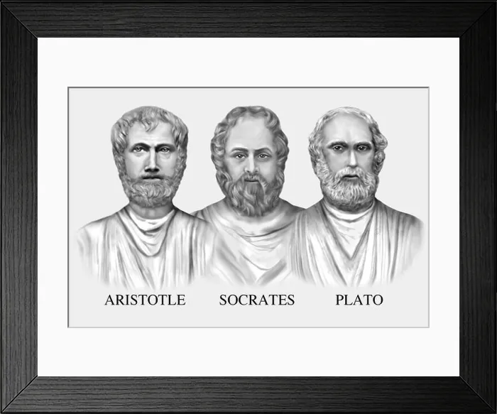 Framed Print : Greek Philosophers Aristotle Socrates Plato Framed Print : Greek Philosophers Aristotle Socrates Plato