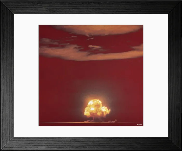 Framed Print : The mushroom cloud following the explosion of the Trinity plutonium bomb July 16 Framed Print : The mushroom cloud following the explosion of the Trinity plutonium bomb July 16