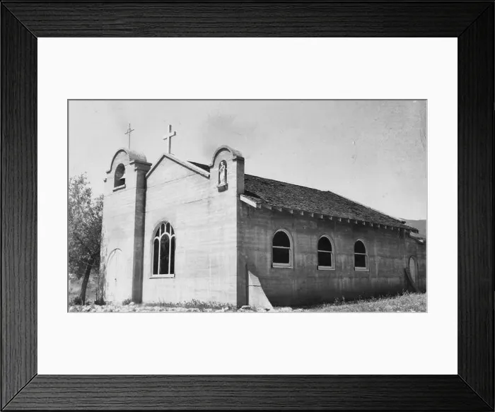 Framed Print : Photograph of the Catholic Church on the Soboba Indian Reservation 1938 Framed Print : Photograph of the Catholic Church on the Soboba Indian Reservation 1938