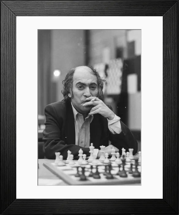 Framed Print : Corus Chess Tournament fourth round; Tal, USSR; Framed Print : Corus Chess Tournament fourth round; Tal, USSR;