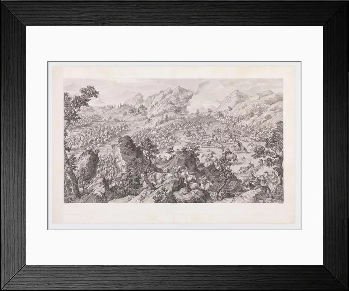 Framed Print : The Battle of Arcul. Artist: after Giuseppe Castiglione (Italian) Framed Print : The Battle of Arcul. Artist: after Giuseppe Castiglione (Italian)
