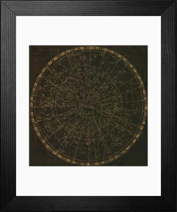 Framed Print : Detail of the Soochow Planisphere Framed Print : Detail of the Soochow Planisphere