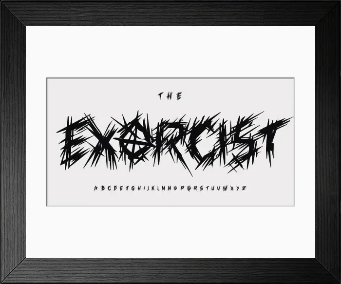 Framed Print : Crazy jagged alphabet, wall scratched letters Framed Print : Crazy jagged alphabet, wall scratched letters