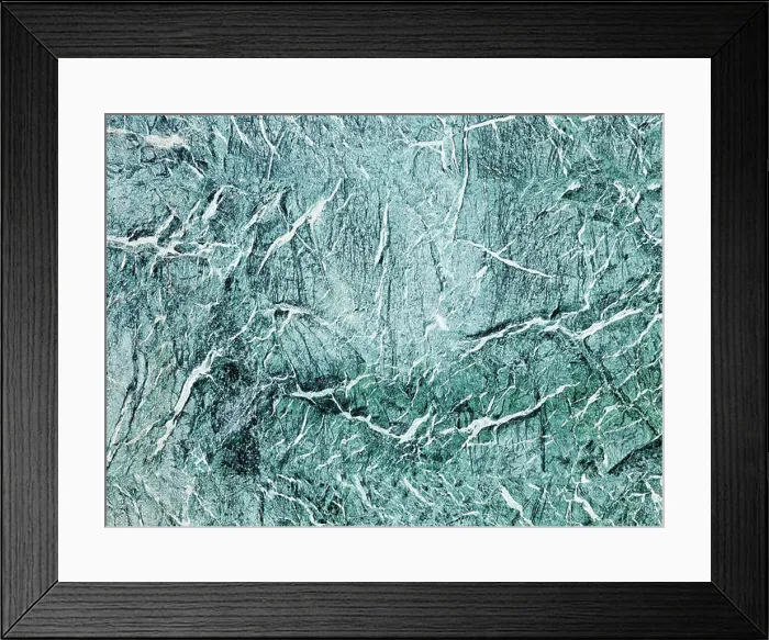 Framed Print : green marble texture close up from Barcelona Pavilion