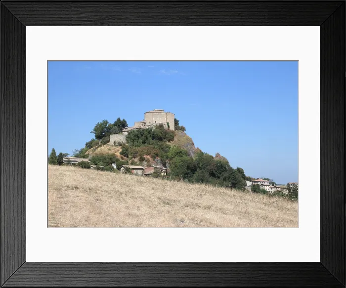 Framed Print : overview of the Rossena ancient town in Reggiano apennines, Italy Framed Print : overview of the Rossena ancient town in Reggiano apennines, Italy