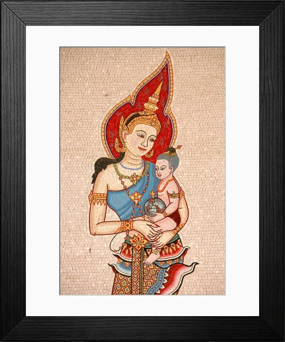 Framed Print : Annunciation basilica : Thai Virgin Framed Print : Annunciation basilica : Thai Virgin