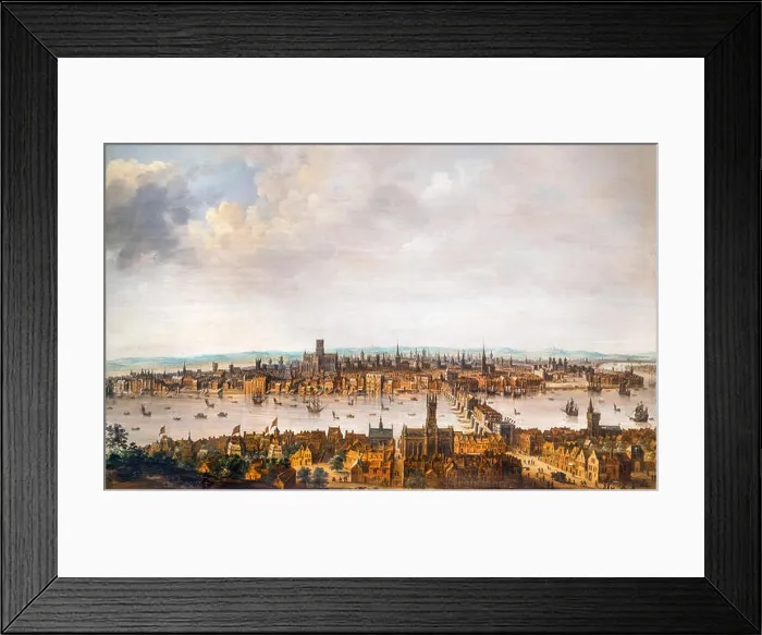 Framed Print : London from Southwark, c.1630 Framed Print : London from Southwark, c.1630