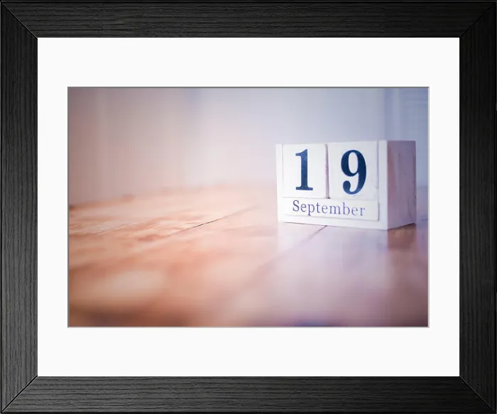 Framed Print : 19 September - 19th of September - Happy Birthday - National Day - Anniversary Framed Print : 19 September - 19th of September - Happy Birthday - National Day - Anniversary