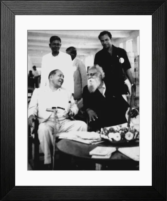 Framed Print : Rangoon, 1954. Babasaheb Ambedkar with Periyar when they met in connection with a Buddhist conference there Framed Print : Rangoon, 1954. Babasaheb Ambedkar with Periyar when they met in connection with a Buddhist conference there