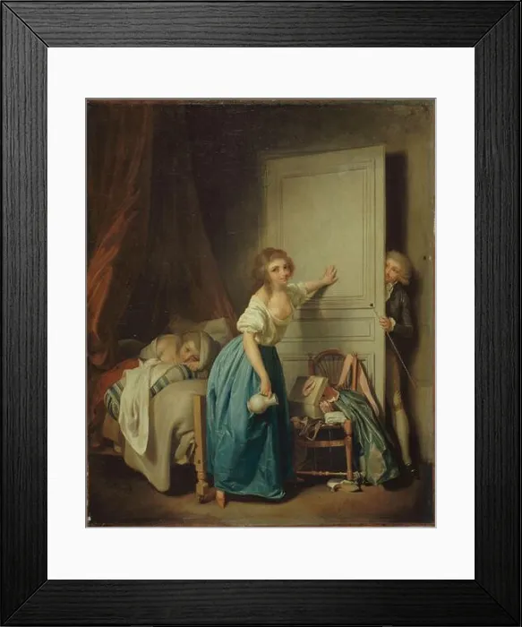 Framed Print : The INDISCRET Louis Léopold Boilly (1761-1845) Framed Print : The INDISCRET Louis Léopold Boilly (1761-1845)