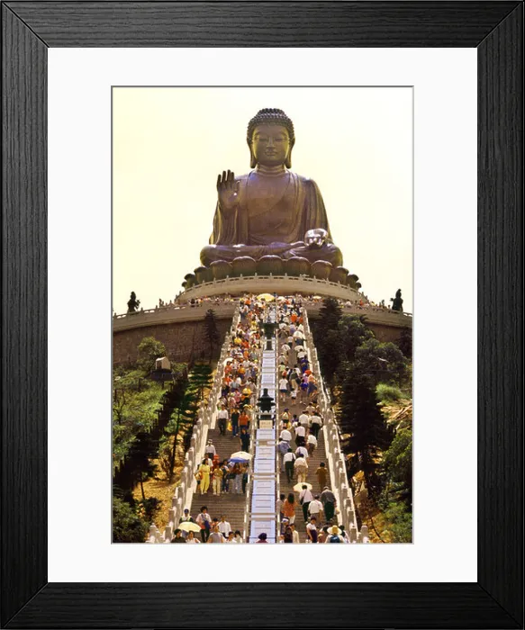 Framed Print : Buddha, Po Lin Monastery, Lantau Island, Hongkong, China