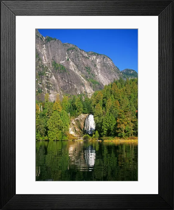 Framed Print : A view of Chatterbox Falls in Princess Louisa Inlet, Inside Passage in British Columbia, Canada Framed Print : A view of Chatterbox Falls in Princess Louisa Inlet, Inside Passage in British Columbia, Canada