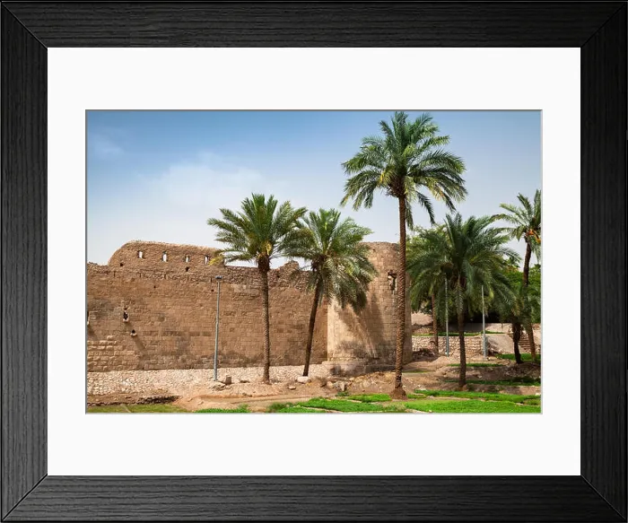 Framed Print : Aqaba Fortress, Mamluk Castle or Aqaba Fort located in Aqaba city, Jordan