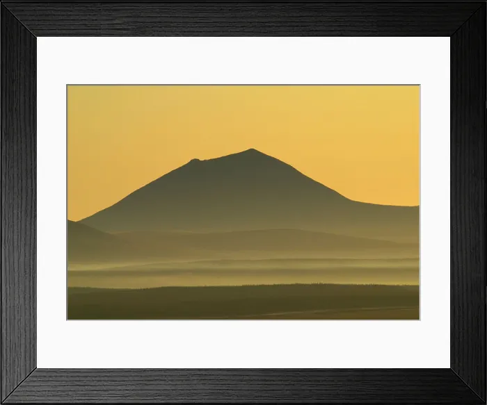Framed Print : The peak of Morven over the Flow Country, Caithness, Scotland, UK Framed Print : The peak of Morven over the Flow Country, Caithness, Scotland, UK