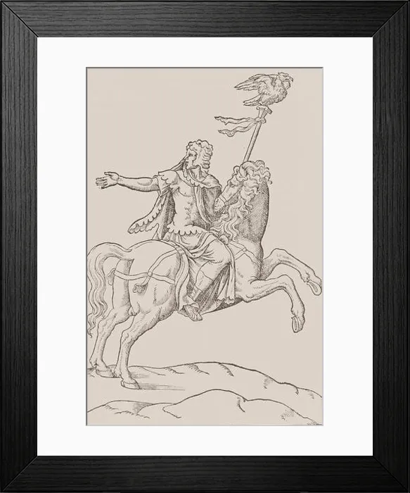 Framed Print : Enseigne des chevaux, 1581. Mounted standard bearer Framed Print : Enseigne des chevaux, 1581. Mounted standard bearer