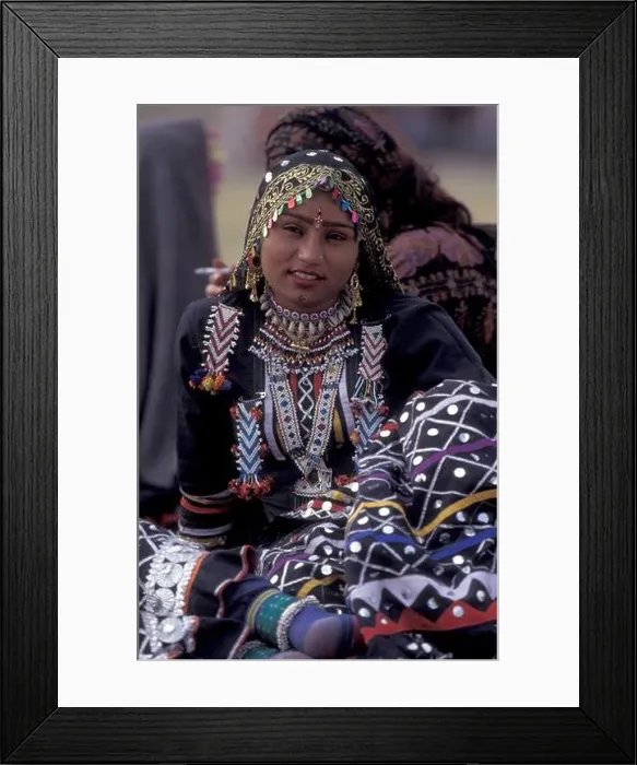 Framed Print : Women in traditional Rajasthani dress at the Bikaner Camel Festival in the Town of Bikaner in the Province of Rajasthan Framed Print : Women in traditional Rajasthani dress at the Bikaner Camel Festival in the Town of Bikaner in the Province of Rajasthan