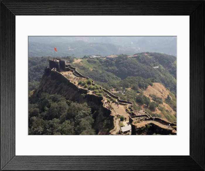 Framed Print : Pratapgad Fort 1656 CE Maharashtra India Framed Print : Pratapgad Fort 1656 CE Maharashtra India