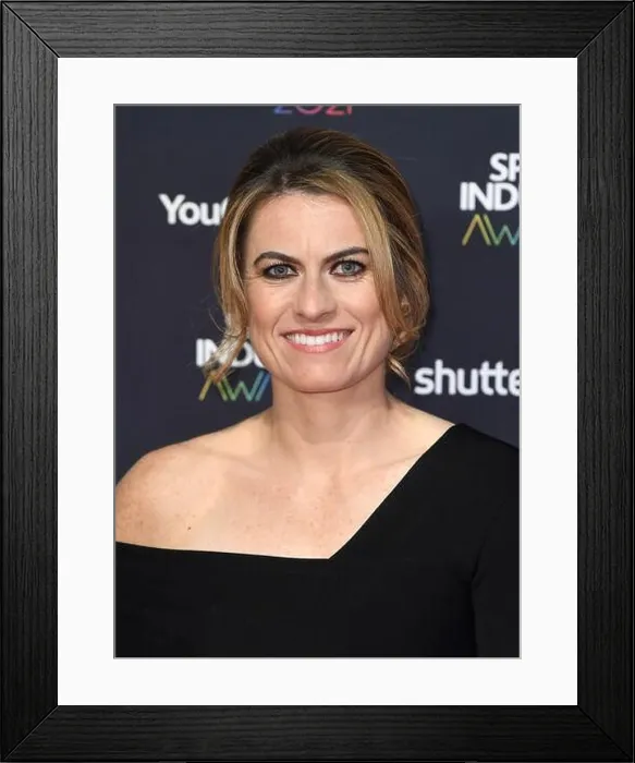 Framed Print : September 8th, 2021, London, UK Karen Carney arriving at the Sport Industry Awards